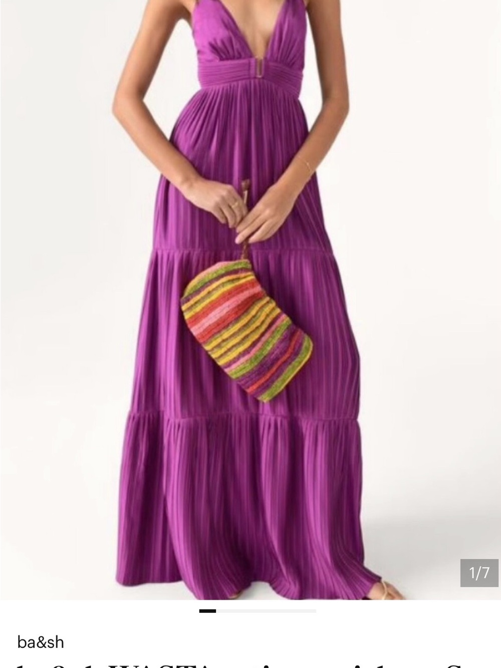 ba&sh Wasta Maxi Dress size M